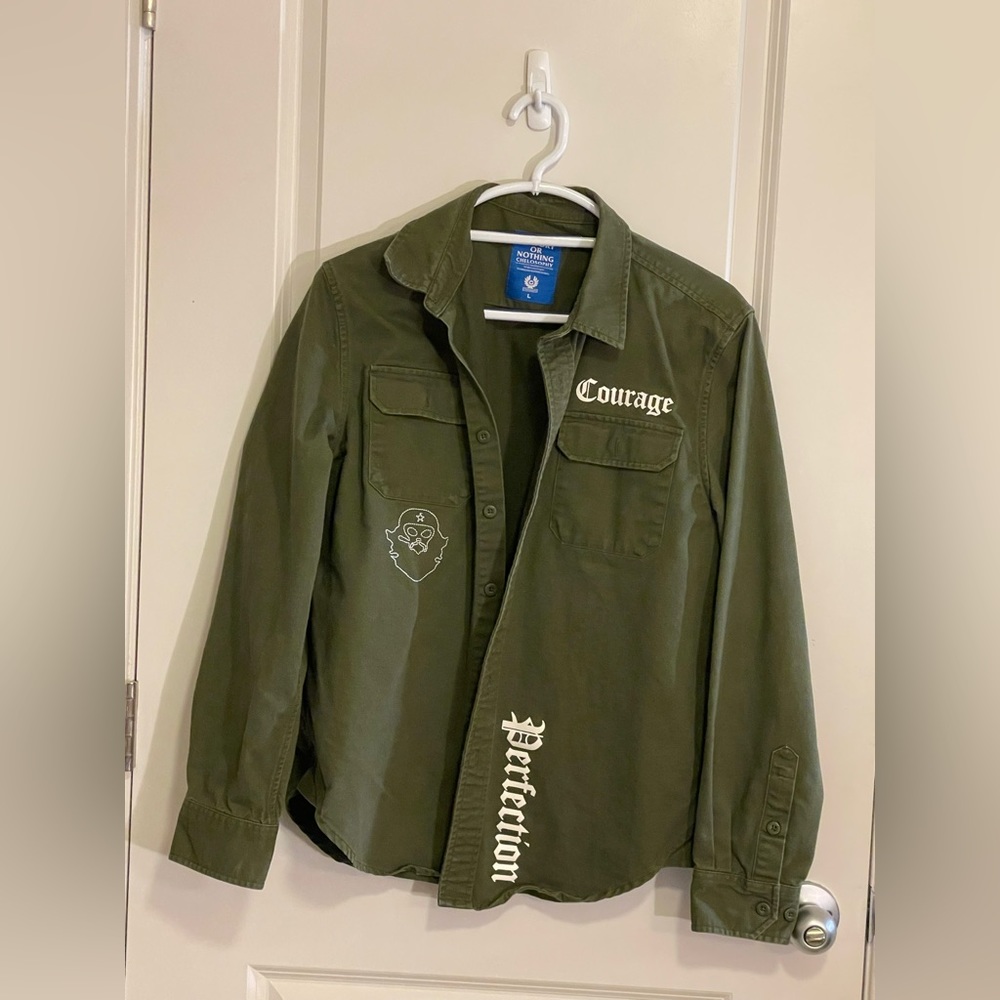 Green Trench Jacket😎